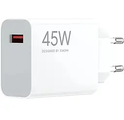 Мережевий зарядний пристрій White 45 Вт USB Xiaomi teh0028593