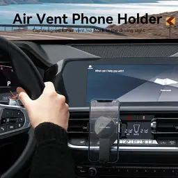 Універсальний автотримач Vention 4.7-7.2" Car Phone Mount With Duckbill Clip Black (KCGB0) - мініатюра 4
