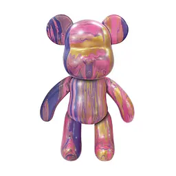 Pour Palz Набір для творчості Флюїд Арт - Ведмедик "Золото світанку" S3 Metallic ToyMonster Art.GS-G25020 - мініатюра 2