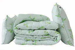 Набір ковдру лебедячий пух Bamboo white + 2 подушки 70х70 TAG tekstil Евро pbe0036430