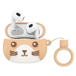 Бездротові TWS навушники EW46 Cat Face Case Khaki Cat Hoco teh0030063 - мініатюра 2