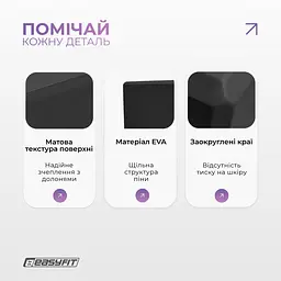 Блок для йоги EasyFit EVA Чорний - мініатюра 4