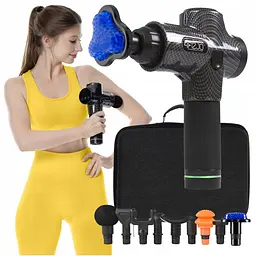 Ручний перкусійний масажер 4FIZJO Massage Gun Ultra Cool Edition 100 Вт (масажний пістолет) MG05 (P-5905973401470)