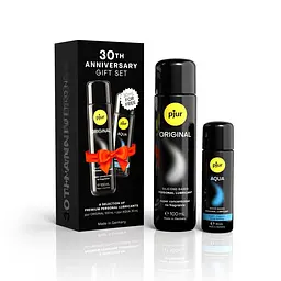 Набір Pjur Ювілейний лубрикантів 30th Anniversary Gift Set: Original 100 мл та Aqua 30 мл
