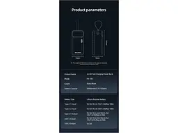 Зовнішній акумулятор (Power Bank) Awei PA-106 50000mAh Black - мініатюра 3