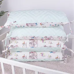 Подушка-борт MirSon Kids Time 18-0005 Kind Bear захисна біла 4 шт. - мініатюра 4