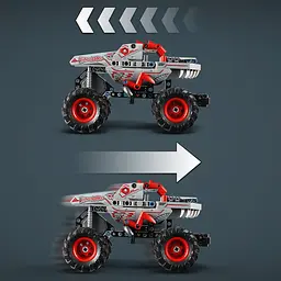 Конструктор LEGO Technic Monster Jam ThunderROARus з інерційним двигуном, 232 деталі (42200) - мініатюра 7