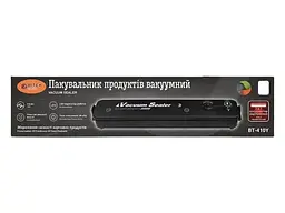 Вакуумний пакувальник для продуктів Вitek BT-410Y 110Вт вакууматор ручний побутовий LED-індикатор роботи Чорний - мініатюра 4