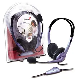 Гарнітура Genius ПК стерео HS-04S 2х mini-jack 2 м фіолетовий (31710025100) - мініатюра 2