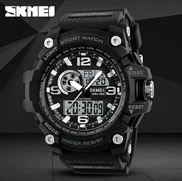 Чоловічий годинник Skmei Del 1283 Чорний - мініатюра 6