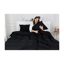 Постільна білизна MirSon Сатин Premium 0055 Black Pearl 2х160х220 (2200001717855) - мініатюра 4