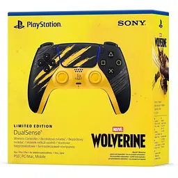 Геймпад Sony DualSense for PS5 (Marvel's Wolverine Yellow Limited Edition) (1000056821) - мініатюра 6