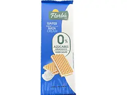 Вафлі Florbú Nata 0% без доданого цукру зі смаком вершків 150 г (8411414015139)