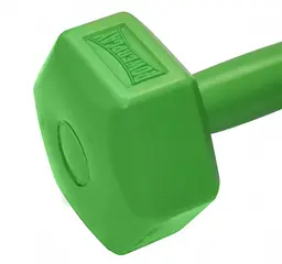 Гантель композитна PowerPlay 4124 Hercules 2 кг Зелена 1 шт (PP_4124_2kg) - мініатюра 3
