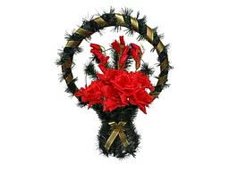 Корзина з квітами Memori "Троянди" 67х55см червоний