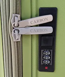 Валіза середня Carbon 65903 поліпропілен 65х44х29 см 67+10 л Оливкова - мініатюра 4