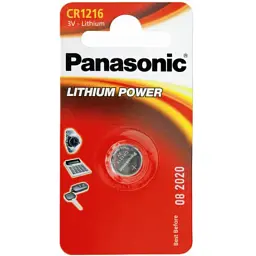 Батарейка Panasonic CR 1216 x 1 LITHIUM (CR-1216EL/1B)