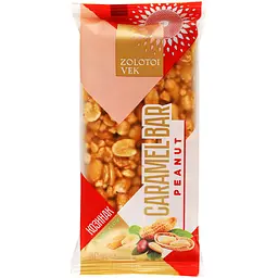 Козинак з арахісу Zolotoi Vek Peanut Caramel Bar 80 г (920860)