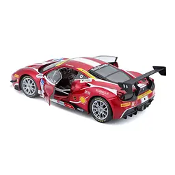 Автомодель Bburago Ferrari 488 Challenge 1:24 червоно-чорна (18-26308) - мініатюра 6