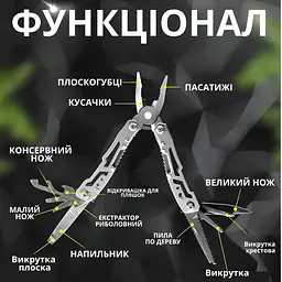 Універсальний мультитул 13в1 набір біт у подарунок - мініатюра 11