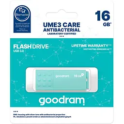 Флеш-накопичувач GoodRam USB3.0 16GB UME3 Care Green (UME3-0160CRR11) - мініатюра 3