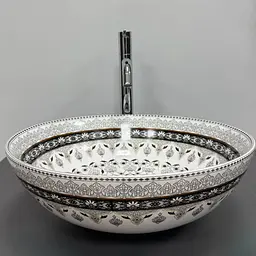 Умивальник VBI Arcile grey накладний VBI-016103, Сірий - мініатюра 2