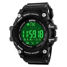 Наручні чоловічі смарт годинник Skmei 1227 Black (12373)