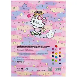 Папір кольоровий Kite Hello Kitty двосторонній А4 15 аркушів (HK24-250) - мініатюра 4