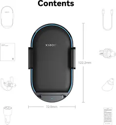 Автотримач із бездротовою зарядкою Xiaomi Wireless Car Charger Pro 50W Max (WCJ05ZM) [77612] - мініатюра 9