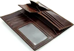 Гаманець 14536 з натуральної шкіри Vintage коричневий - мініатюра 8