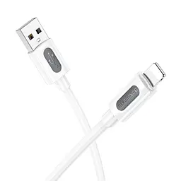 Дата кабель Borofone BX114 Structure USB to Lightning 2.4A (1m) White - мініатюра 2