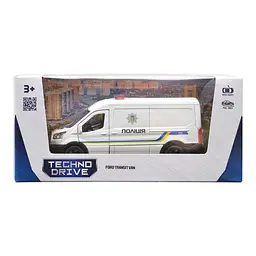 Автомодель TechnoDrive Ford Transit Van 2018 Поліція, 1:32, біла (250343U) - мініатюра 12