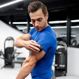 Масажний м'яч Gymtek 63 мм подвійний чорний - мініатюра 3