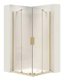 Душова кабіна Rea Montana 80x80 brushed gold REA-K6695