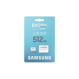Карта пам'яті Samsung 512 GB microSDXC Class 10 UHS-I U3 V30 A2 EVO Plus+SD Adapte (MB-MC512SA/EU) - мініатюра 8