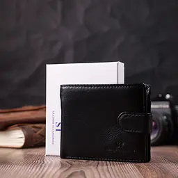 Чоловічий шкіряний гаманець ST Leather 11,5х9,5х2 см acs0028293 - мініатюра 9