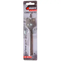 Свердло по дереву MasterTool пір'яне Granite 32 мм