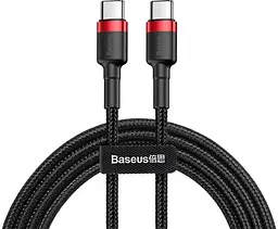 Кабель Baseus Cafule Cable Type-C to Type-C PD 20W 1m CATLKLF-91 Red-Black