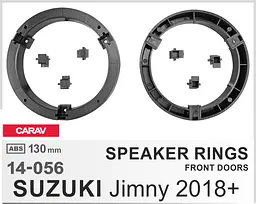 Проставки під динаміки 130 мм / 5,25" Carav 14-056 для автомобілів Suzuki Jimny - мініатюра 4