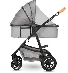 Універсальна коляска 2 в 1 Lionelo Amber 2 Grey Stone, світло-сіра (LO-AMBER GREY STONE (2in1)) - мініатюра 7
