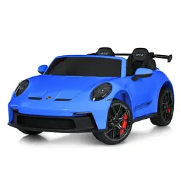 Дитячий електричний автомобіль Bambi Porsche 24V двомісний до 50 кг Синій (DE-169-E-915)