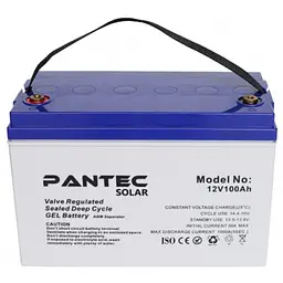 Акумулятор Pantec 100-12 GEL (12V 100Ah) - мініатюра 2