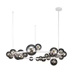 Люстра потолочна Levistella 918LP267-24 WH+BK, G9, 24 плафона, білий і чорний, сучасний стиль для дому