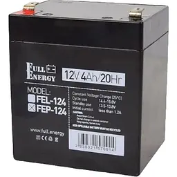 Акумулятор Full Energy FEP-124 AGM 12V (12V/4Ah/48Wh) [112118] - мініатюра 1