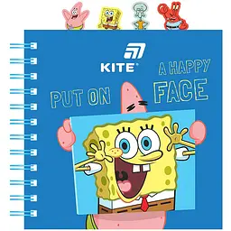 Блокнот Kite Sponge Bob 80 аркушів SB з розділювачами на спіралі (SB26-278)