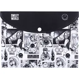 Папка-конверт Yes Smiley World B5 на кнопці (492443) - мініатюра 2