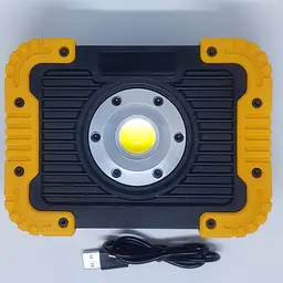 Акумуляторний LED прожектор IP 65 світлодіодний ліхтар COB 4см. з Power Bank - мініатюра 3