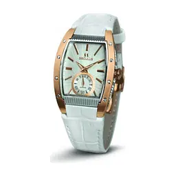 Наручний годинник Seculus 1667.2.1069 white, pvd-r, white leather