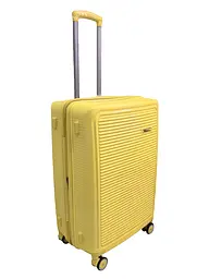 Валіза середня M Milano bag 024 поліпропілен Жовтий - мініатюра 2