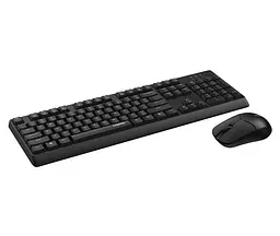 Комплект беспроводная клавиатура и мышь Rapoo X-1500 wireless 2.4 GHz Black - мініатюра 2